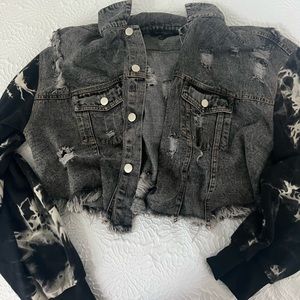 TIEDYE CROPPED SWEATSHIRT/JACKET!!!!!